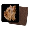 Fractal Artworks Silky Terrier Coaster Set of 2, with Fractal