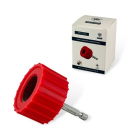 1.0-Inch Copper Pipe Cleaner for Power Drill, Model InerLok100, 1.0” Tube Cleaning Brush, Cleans Copper / Bronze / Brass Pipes and Tubes for Soldering, w/ Stainless-Steel Wire Bristles and 1/4” Shank