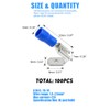 Glarks 100pcs 16-14 Gauge Semi Insulated Piggy Back Spade Electrical