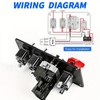 Gebildet 12V 30A 4-in-1 Ignition Switch Panel, Racing Engine Start