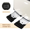 4 Slice Toaster Roter Mond Retro Stainless Steel with Bagel