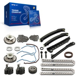 KAX Engine Timing Chain Kit Fit for Ford F-150 2004-2010, F-350 Super Duty/Expedition 2005-2010, F-150 Heritage 2004, Lincoln Navigator 2005-2013, Mark LT 2006-2008, OE# 3R2Z-6A257-DA2, 3L3Z-6279-DAP