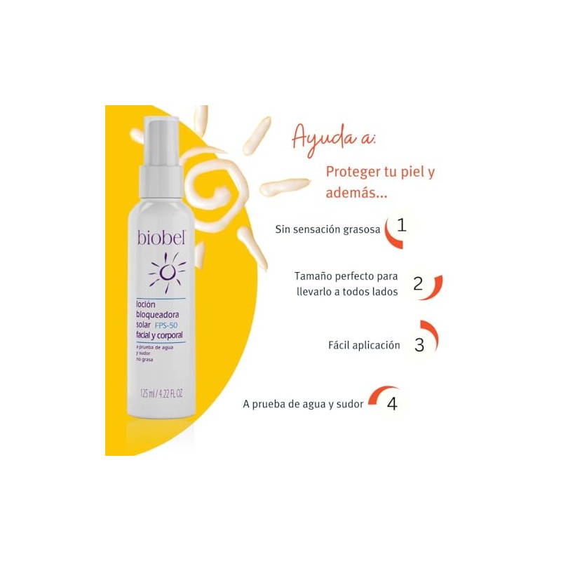 Biobel Loción Bloqueadora Solar FPS-50 125ml