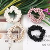 4 Pcs Pearl Hair Scrunchies, Elastic Hair Ropes Ponytail Holder
