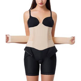 YERKOAD 360 Lipo Foam Ab Board Post Surgery Liposuction Abdominal Compression Board Tummy Tuck Recovery Beige
