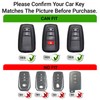 Binuiakl8y Leather Key Fob Cover for Toyota Camry RAV4 Highlander