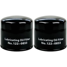 2PCS 122-0833 Oil Filter, Replacement for Cummins 1220833, Compatible with Onan HDKAJ,HDKAH,HDKAK Model Generators