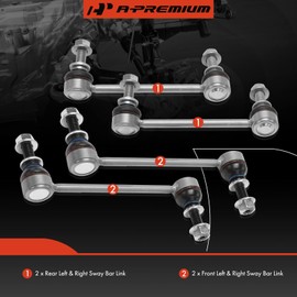 A-Premium Set of 4, Front & Rear Sway Bar Link Stabilizer Link Kit, Compatible with Land Rover Range Rover Sport 2014-2022