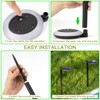 kinna Outdoor Solar Path Lights Waterproof Landscape Pathway Light with