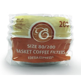 200 x 2 Pint / 8 to 12 Cup Basket/Cupcake Coffee Filter Papers by EDESIA ESPRESS