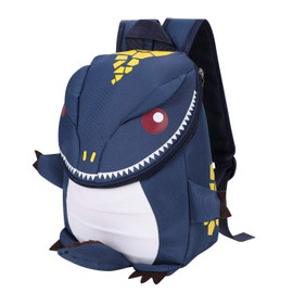 3D Cartoon Dinosaur Backpack Cute Animal Shape Children’s Schoolbag Toddlers Kindergarten Book Bag Zippered Preschool Shoulders Bag Adjustable Straps Travel Daypack Bag for A4 Tablet Water bottle Toys