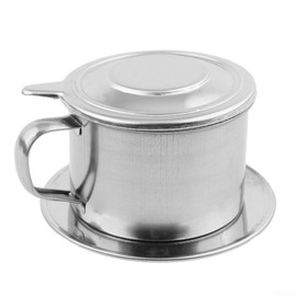 Vietnam Coffee Pot, Stainless Steel Vietnamese Coffee Drip Filter Coffee Maker Coffee Drip Brewer for Home Kitchen Office Outdoor