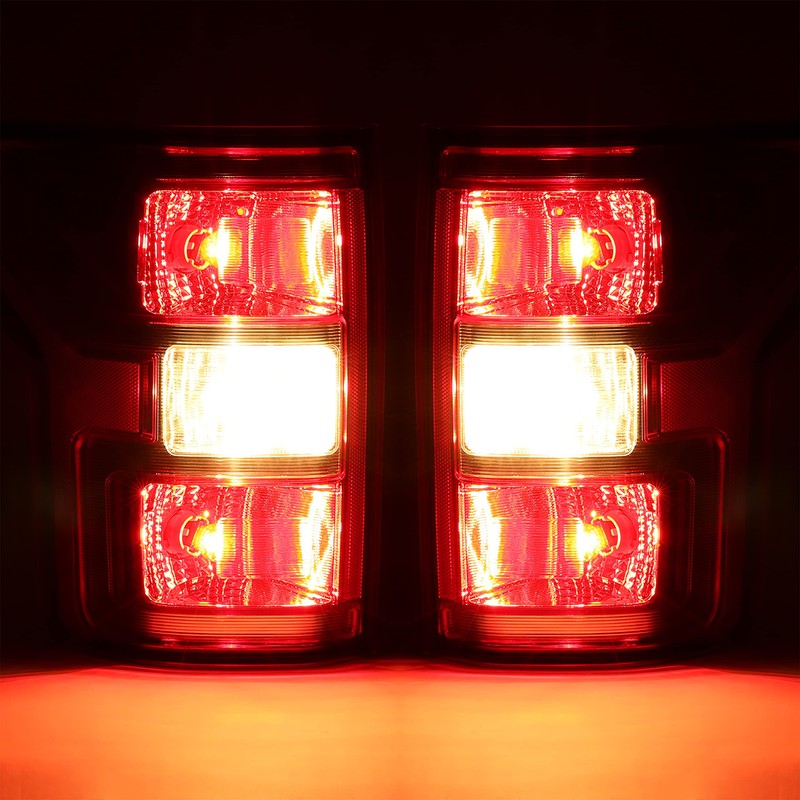 HECASA Tail Light Pair Compatible with 2018-2020 Ford F-150 Taillights