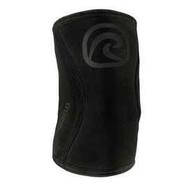 Rehband Elbow Bandage Made of 5 mm SBR / Neoprene, Elbow Sleeve for Weight Training, Anatomical Design, Non-Slip and Tight Fit for Men and Women, Colour: Carbon/Black, Size: S