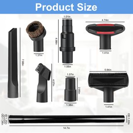 MZY LLC 9Pcs 1 1/4"" (32mm) Vacuum Attachments Fit Compatible for Shark Navigator Lift-Away NV350 NV352 NV355 NV356E NV360, Rotator NV501 & Rocket HV301 HV322 Series Upright Vacuum