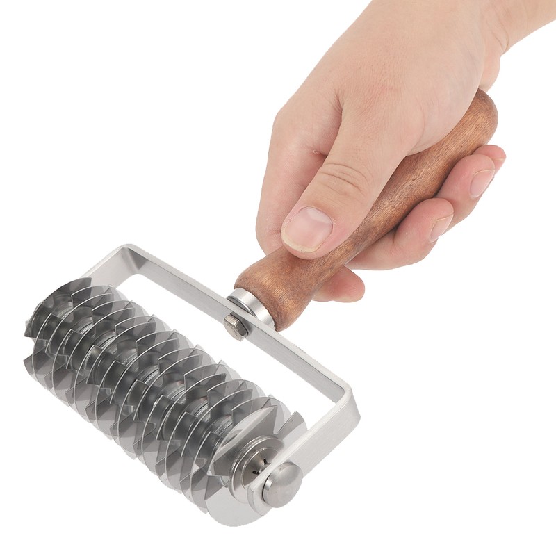 Household Stainless Steel Roller Knife Dough Lattice Roller Cutter Kitchen