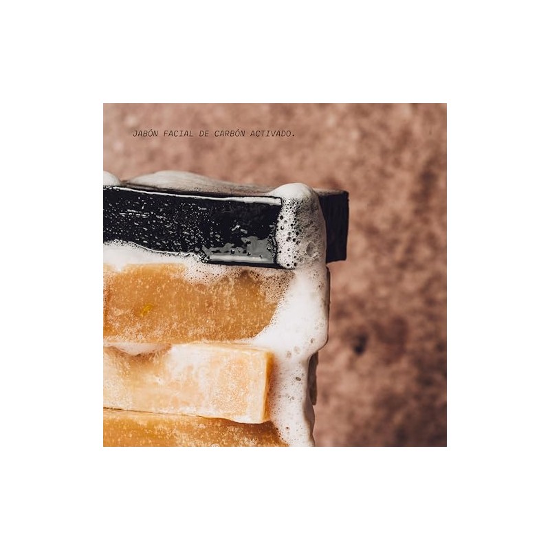 AHAL Jabón Facial con Carbón Activado Piel Grasa y Mixta
