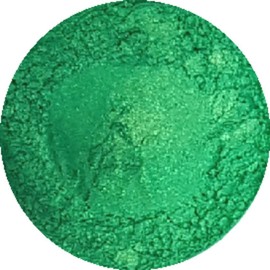 Cosmetic Mica Powder Bejewelled Green 3g-20g for Soap, Eyeshadow, Bathbombs (10g)