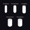 sourcing map 50pcs Round End Protective Caps Rubber Cover 1/8"