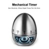 INTRESTIN Kitchen Timer for Cooking, 60 Minutes Mechanical Timer, Stainless