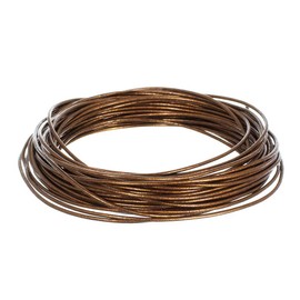 25 Yards of Solid Round 2mm Camel Real and Genuine Leather Cord for use as Braiding String (2mm, Camel)