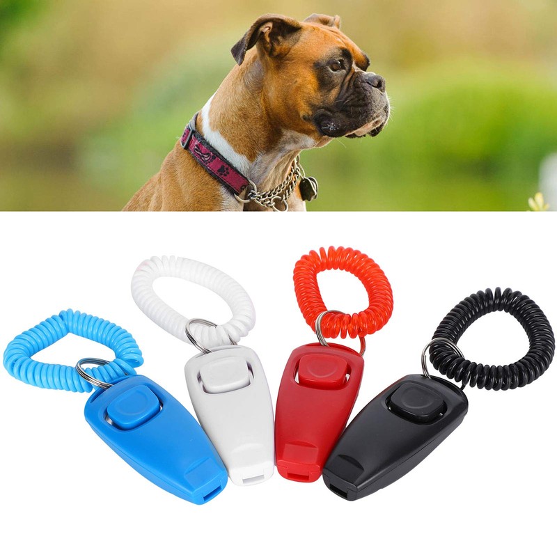 4pcs Pet Training Clicker 2 en 1 Pet Training Clickers