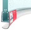 STEIGNER Shower Seal 30cm Glass Thickness 5/6/7/8mm Pre Curved PVC