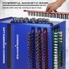Magnetic Socket Holder Organizer Set: 9-Piece Detachable 1/4, 3/8, 1/2
