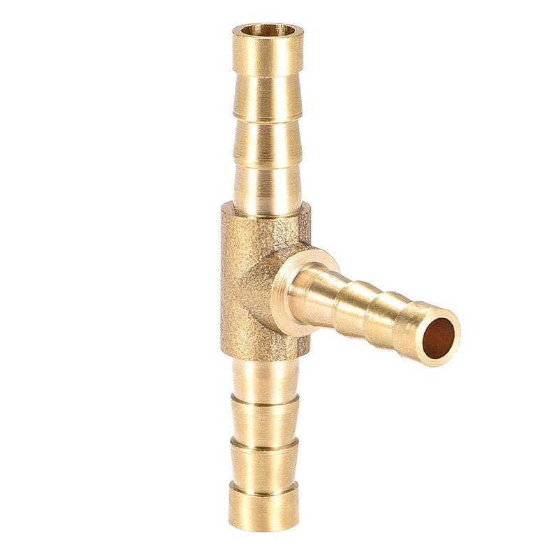 sourcing map Hose Reducer Barb Connection T-shaped 3-Way Connector 6