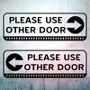 4stk Please Use Other Door Schild, 30x10cm Statisch Haftend Bitte