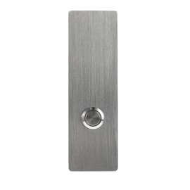 MSH Modern Stainless Hardware Model R1 Stainless Steel Doorbell Button in 304 Stainless Steel 1.57” x 5.11” x 5/32” (4mm thick)