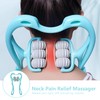 Neck Massager, WATUNID 6 Wheel Manual Cervical Massager with Nine