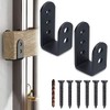WADY Heavy Material and Quality 2x4 Door Barricade Brackets Security