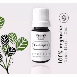 Ethereo Aceite Esencial Eucalipto, Aromaterapia, 100% Orgánico, 10ml