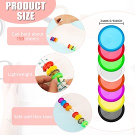 160 Pieces Expansion Discs 1 Inches Plastic Book Discbound Binding Discs Multicolor Binding Ring for Notebooks and Planners