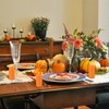 KONNI Beeswax Orange Pillar Candles Set of 3, 2"x 4"