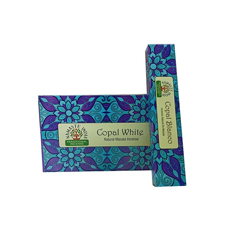 Namaste India Copal White Agarbatti Perfume Incense Sticks 12 Boxes