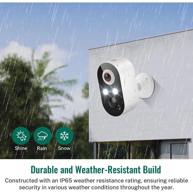 1080P Security Camera Wireless Outdoor with AI Human Detection, Live