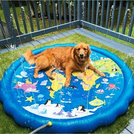 Magifire Sprinkler Splash Pads for Toddlers 1-3, 59 Inch Splash Pad for Dogs & Kids - Outdoor Baby Toys - for Playtime, Cooling Off, Summer & Backyard Activities - Easy to Setup