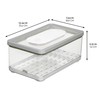 iDesign Small and Large Fridge Produce Bins with Removable Drainage