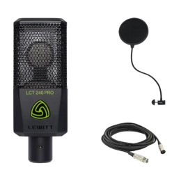Lewitt LCT-240-PRO with Pop Filter and XLR Cable