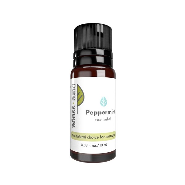 Pure-ssage Peppermint Essential Oil, 10 mL