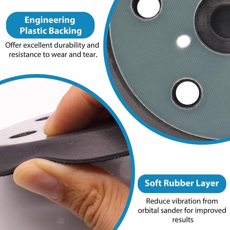 5 Inch Sander Replacement Pad 2 Pack, Competiable with Porter
