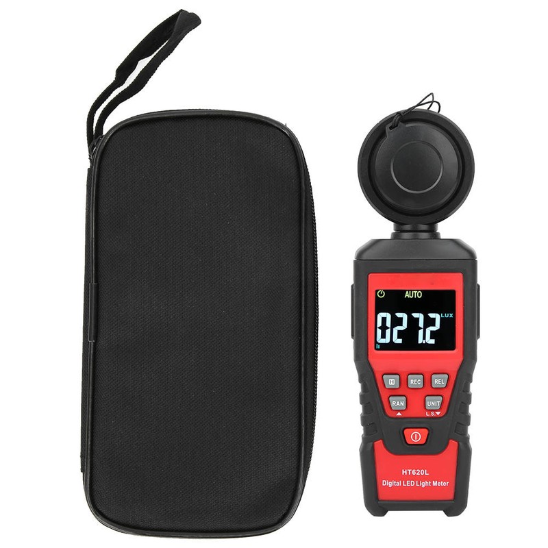 HT620L High Accuracy Portable Digital Light Illuminance Meter Photometer 0‑200000Lx