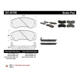 Centric (301.05790) Brake Pad, Ceramic