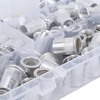 175pcs Rivet Nut Set Flat Head Aluminium Nutsert Assortment with
