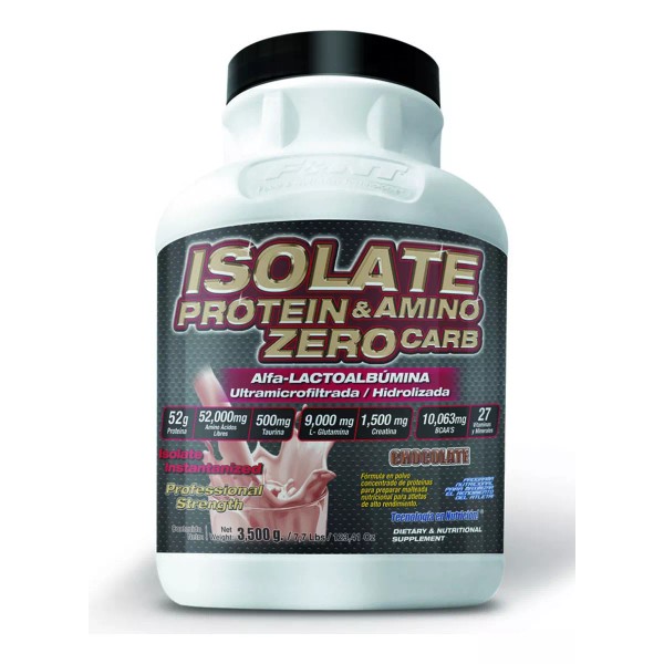 F&NT FOOD & NUTRITION TECHNOLOGIES PROFESSIONAL GOLD LINE Isolate Protein & Amino Zero Carb F&nt 3,500 Gr Whey Fnt Gca
