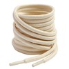 VSUDO 35 Inches Round Cream White Boot Laces, 5/32" Diameter
