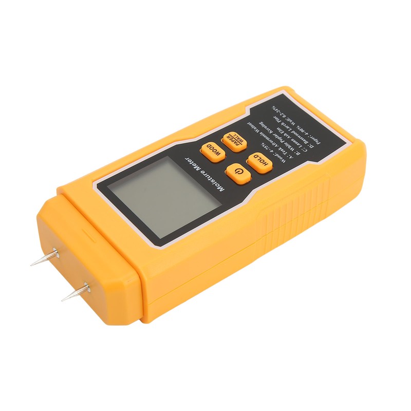Wood Moisture Meter Humidity Tester Pin Type Large LCD Display