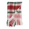SARO LIFESTYLE Classic Comfort Faux Mohair Plaid Throw Blanket